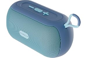 HAMMER Wave 10W Bluetooth Speaker Up to 8 Hours Playtime, TWS Function, Made in India, Built-in Mic, BTv5.4, USB Port, Type-C Interface Wireless Bluetooth Speaker with Hanging Loop (Blue)