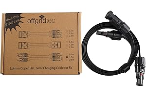 OFFGRIDTEC Cavo piatto da maschio a PV (super piatto), 4 mm², 1,5 m