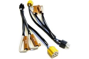 O-NEX LED Kit résistance H4 (9003) Adaptateur Relais Harnais Anti Flicker Erreur Decoder Avertissement Canceller