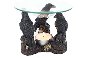 SPIRIT OF EQUINOX Quemador de Aceite Tres Cuervos - Diseño Gótico