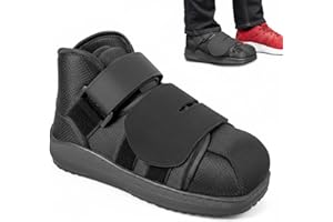 ALGEOS Post-Op Recovery Shoe for Broken Toe Support, Foot Fracture Boot with Non-Slip Rubber Sole, Foot Support for Ligament Damage: Can be Worn with Casts, Protects Sore Feet,
