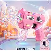 [ Space Exploration ] Otomatik K&ouml;p&uuml;k Tabancası, Baloncuk Tabancası, Tek Tuşla S&uuml;rekli Baloncuk &Ccedil;ıkaran Bubble Gun, &Ccedil;ocuk Oyun