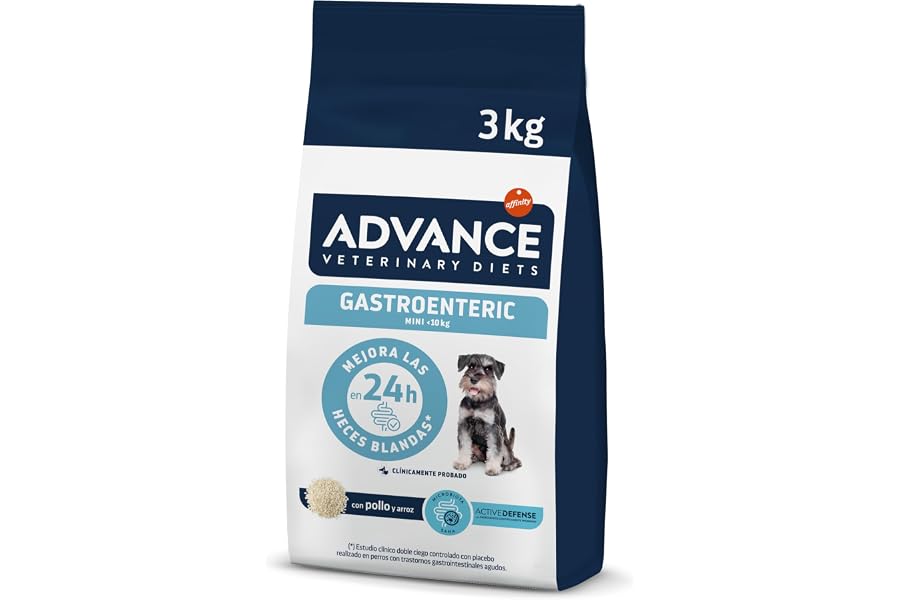 Advance Veterinary Diets Gastroenteric Sensitive, Pienso para Perros con Trastornos gastrointestinales, 3kg