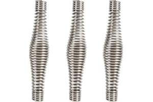 DRAGONX2 Edelstahl-Federgriff,Grill Herd Pit Grill Griff,BBQ Pit Zubehör Grill,Holz Ofen Griff Ofengriff Edelstahl-Spring-Herd Griff Smoker Grill Edelstahl Griff für Grillparty,Kumpel Party,Feiertagsessen