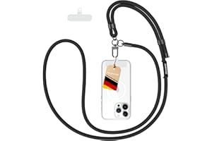 AMAYO Chaîne de téléphone portable universelle à porter autour du cou, lanière, réglable, sangle de téléphone portable, lanière, perles, compatible avec n'importe quel téléphone portable, coque de