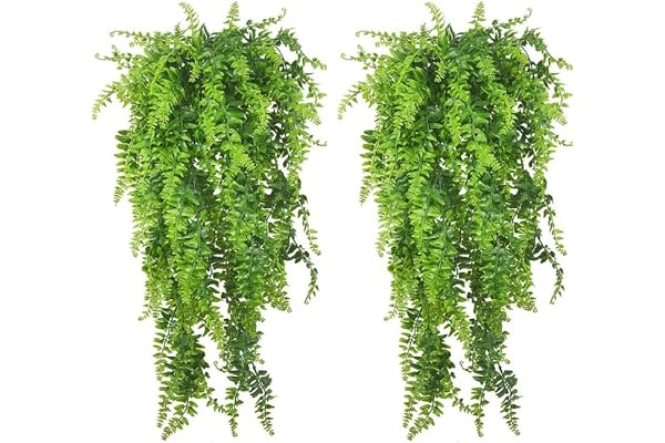 PithCogent ormväxt |konstgjorda reptilväxter hängande vinrankor klättring terrarium växt med sugkopp för skäggiga drakar ödlor orm husdjur eritkrabba och tank livsmiljödekorationer (2-pack)