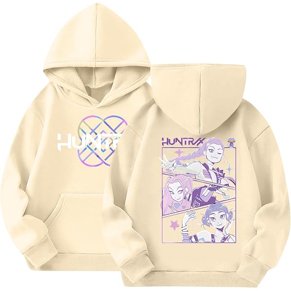 Générique Sweat à Capuche Court Kpop Demon Hunters - Pull à Manches