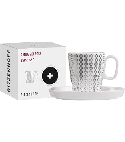 Ritzenhoff 3731007 Tasse à café 330 ml - série Genussklasse N° 7 - Tasse en porcelaine avec motif tropical, pièce de designer