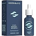 Goodrays, 500mg High Strength CBD Oil Drops for Sleep, Peppermint Cannabidiol Night Drops, Improves Sleep, Stress Relief, Vegan, Gluten Free, 100% Natural, Night-time Use