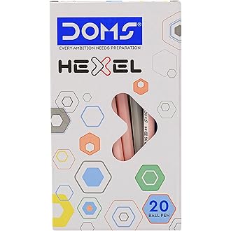 DOMS HEXEL PEN BLUE 20 PCS BOX
