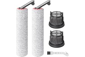 Fixbetter Zestaw 5 akcesoriów do odkurzacza Dreame H14 / H14 Pro / H14 Dual, akcesoria, 2 rolki szczotki + 2 filtry HEPA + 1 szczotka do czyszczenia