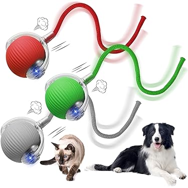 Palla Cigolante Per Cani Piccoli - Giocattolo 7x7 Cm, Colori Assortiti | Divertente E Sicura - Foto 6