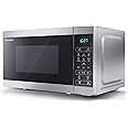 SHARP YC-MS02U-S Compact 20 Litre 800W Digital Microwave, 11 power levels, ECO Mode, defrost function, LED cavity light - Silver