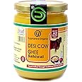 Yugmantra Organic Foods A2 Desi Sahiwal Cow Ghee 500 ML – 100% Pure Grass-Fed Desi Cow Ghee |Bilona Method Cultured Curd | Desi Ghee Natural, Chemical-Free | Immunity Booster Pure & Aromatic handmade Ghee