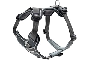 HUNTER DIVO uprząż dla psa, L-XL, 79-107 cm, szara/szara