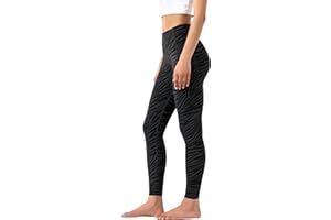 Leovqn High Waist Gym Leggings for Women with Side Pockets Stretch Yoga Pants for Workout Running Sports