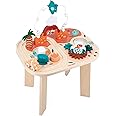 Janod Dinosaure-8 Table Years Activities-Early-Learning Toy-Fine Motor Skills & Dexterity-FSC Wood Toy-12 Months +, J05825, Multicolor