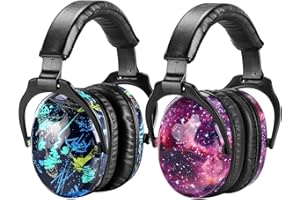 ZOHAN 030 Cuffie Antirumore Bambini Set di 2, Casco Anti Rumore Bambino, SNR 25dB per Autismo, ADHD, Fuochi d'artificio, Concerto (Galassia e Graffiti)