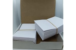 OLIVERIK Sobre blanco tarjeta de visita engomado 100 uds 70x105mm