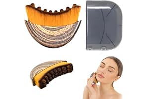 MAKOTO NOBU Brosse de Contour pour le Visage, Brosse à Sec pour le Visage, Massager de Drainage Visage pour le visage, s'applique au visage, à la sculpture du menton et de la mâchoire