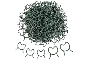 HIOIP 200 Stück Pflanzenclips, Pflanzen Klammern, Pflanzenstützclip Gartenclip für Kletterpflanzen Gemüse Obst, Befestigungsclips Verbinden Pfeffer Gurke Reben Ideal für Pflanzen Sicherung (M＋L)