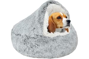YAGE Beruhigendes Hundebett, Flauschiges Plüsch-Katzenbett, für mittelgroße und kleine Hunde, waschbar, Anti-Angst-Haustierbett, große Katzenbett für Katzen Hunde im Innenbereich.No.: 015002802-0001