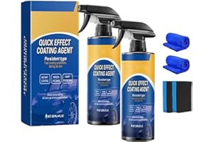 LUWOMENRE 2 Pièces Advanced Car Quick-acting Coating Agent Spray, Spray De Revêtement 3 En 1, Agent De Revêtement À Effet Rapide, Revêtement De Réparation Et De Protection Nano Pour Voitures