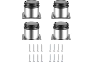 HAOCHEN 4 Regulowane Nogi do Mebli, 50x50 mm Nogi Stołowe, Nogi do Szafek, Metalowe Nogi, Nogi do Mebli, Kuchni, Biurka, Stal Nierdzewna, 50cm, W zestawie śruby