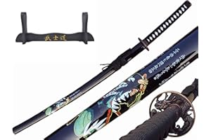 57 SPECIAL REPLICAS Spada Katana, Katana Vera Samurai Katana Acciaio con fodero per decorazione per collezionisti o come regalo Plus Espositore