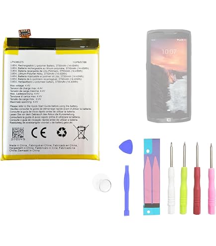 Aousavo LPN385375 Batterie de rechange compatible avec Crosscall Core X4 Remplace COX4BAT100 avec kit d'outils gratuits