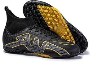 WEJIESS Youth Football Boots Outdoor Men's Football Boots Mens High Top Football Shoes Boys Turf Trainers Professional Football Athletic Shoes