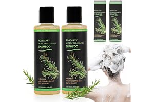 2 stycken rosmarinschampo, ekologiskt rosmarin schampo för hårväxt, naturligt rosmarin keratin-schampon stärker fint, livlöst hår, bekämpar håravfall, lämplig för män och kvinnor