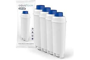 Aquafloow Filtr wody zamiennik do ekspresów do kawy DeLonghi DLSC002, SER3017 i 5513292811 - w tym wersje ECAM, ESAM, ETAM (4 sztuki)