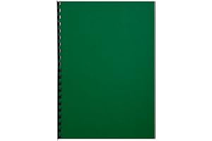 Exacompta - Ref 2798C - Forever Collection - Recycled Rigid Presentation Covers - A4 (210 x 297mm), Leather Grain Effect, 270gsm Rigid Card - Dark Green (Pack of 100)