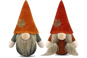 Gehydy Juego de 2 Decoración Otoño Gnomo Duende Decor para Hogar Casa