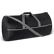 TONRUYN Reis Duffle Tas Rugzak voor Heren Duffle Gym Tas met Schoenen Compartiment 40L Sport Holdall Tassen, Zwart, 22in x 11in x 11in