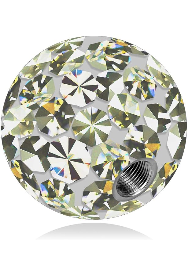 36 Pièces Boules De Remplacement Piercing 14G 16G - Acier Chirurgical Acrylique Nombril Lèvre