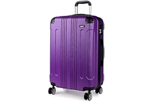Kono Maletas de Viaje 65cm Mediana Trolley Maleta Equipaje de Mano con 4 Ruedas y Cerradura de Combinación (Maleta Mediana, Morado)