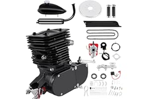 H-YEEU 2 Tempi Kit Motore Velo 110cc Gas Motore Kit di Conversione Bici per Bici Motorizzata Nero