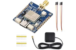 Waveshare LG290P Series Quad-Band GNSS Module, Quad-Band RTK Centimeter-Level Positioning, L1+L2+L5+E6 Quad-Band Positioning Technology, Support Multi-Constellation Simultaneous Reception,without Bat