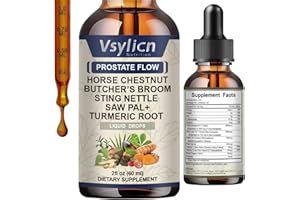 VSYLICN Prostate Health Supplements for Men - High Strength Nettle Leaf Supplement for Men - Horse Chestnut, Butcher's Broom & Zine - Men's Prostate Wellness Support Complex for Urinary Health - 60ml