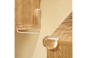 Meekye 20 Stück Kantenschutz Eckenschutz Baby Silikon, Tischkantenschutz Selbstklebend Kinder Eckenschutz Kantenschutz für Möbel um das Baby