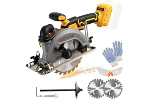 6-tums batteridriven cirkelsåg kompatibel med Dewalt 18-21 V batteri (utan batteri)