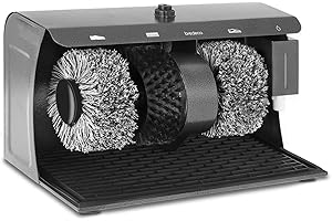 Bredeco BC-S-POL3 Schuhputzmaschine Schuhputzer (3 Bürsten, 120 W, 230 V, Stahl)