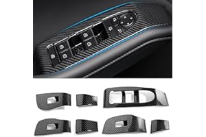 ANFOKAS Panel de control para Mazda 3 CX-30 2023 2022 2021 2020 Accesorios ABS deportivos para apoyabrazos de coche - Estilo de fibra de carbono