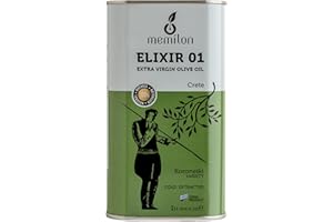 ‎MEMILON HEALTHY GOODS Memilon Elixir 01 – Griechisches Natives Olivenöl Extra 1L | Einzelherkunft Phaistos, Kreta | Kaltgepresst | Laborgeprüft | Niedriger Säuregehalt | Hoher Polyphenolgehalt