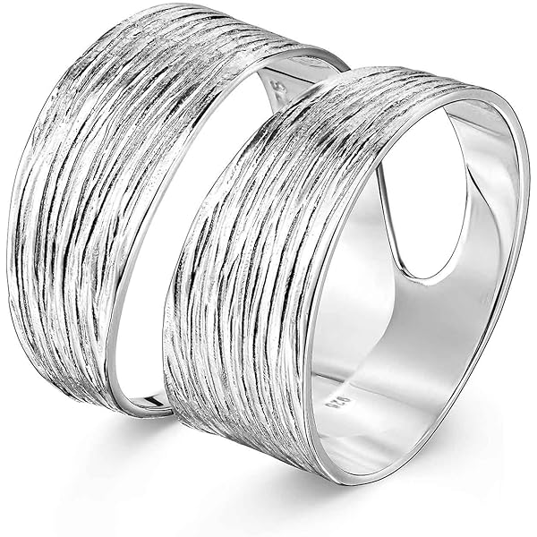 Fede Turca In Argento A 4 Anelli, Modello Unisex - Puzzle Ring - Foto 7