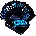 Adult Black Cards Deck, Waterproof PVC Plastic Black Playing Cards, Flexible Poker Cards, Premium Washable For Party Games | Tash Ki Gaddi