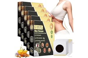QUIXION 50 Stück Bienengift-Lymphdrainage-Schlankheitspflaste, Bienengift Abnehmen Pflaster, Abnehmen Patch, Slim Patch Abnehmpflaster Bauchnabel Zum Abnehmen FüR Personen Jeden Alters