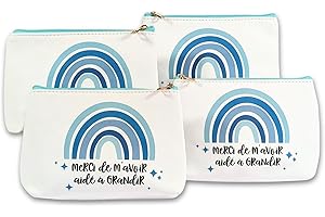TE Whaka Pochette Merci de m'avoir aidé à Grandir | Cadeau Fin d'année Scolaire - Cadeau crèche, maîtresse, Atsem, Aesh (4 pochettes)